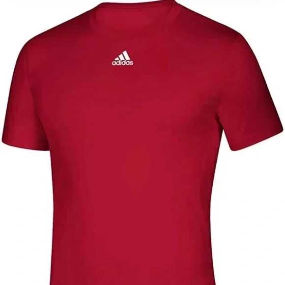 Adidas Creator Short Sleeve Tee Shirt New Red and Gray - Picture 3 of 10
